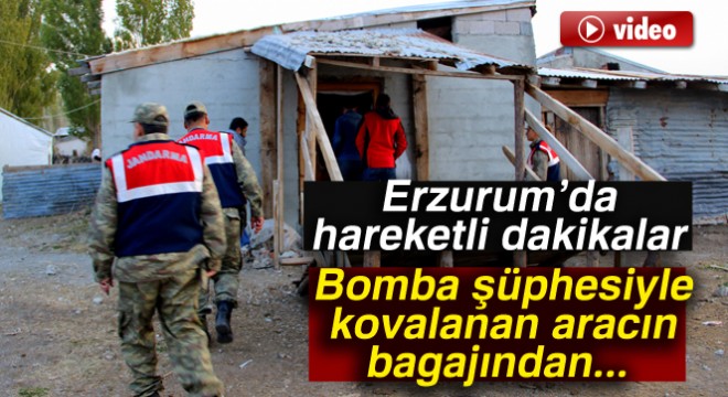 Bomba şüphesiyle kovalanan aracın bagajından buzağı çıktı