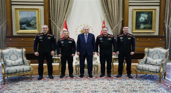 Cumhurbaşkanı Erdoğan, Ax-3 Uzay Misyonu mürettebatını ağırladı