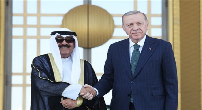 Cumhurbaşkanı Erdoğan, Kuveyt Devlet Emiri El Sabah’ı resmi törenle karşıladı