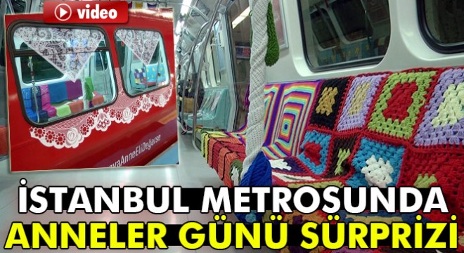 İstanbul metrosunda Anneler Günü sürprizi