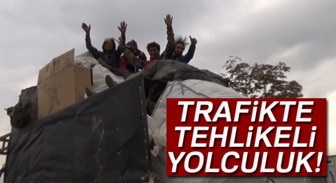 Trafikte tehlikeli yolculuk kameralara yansıdı