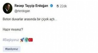 Erdoğan’dan NSosyal’de İlk Paylaşım