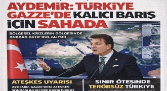 brahim Aydemir: Türkiye Gazze’de kalıcı barış için sahada